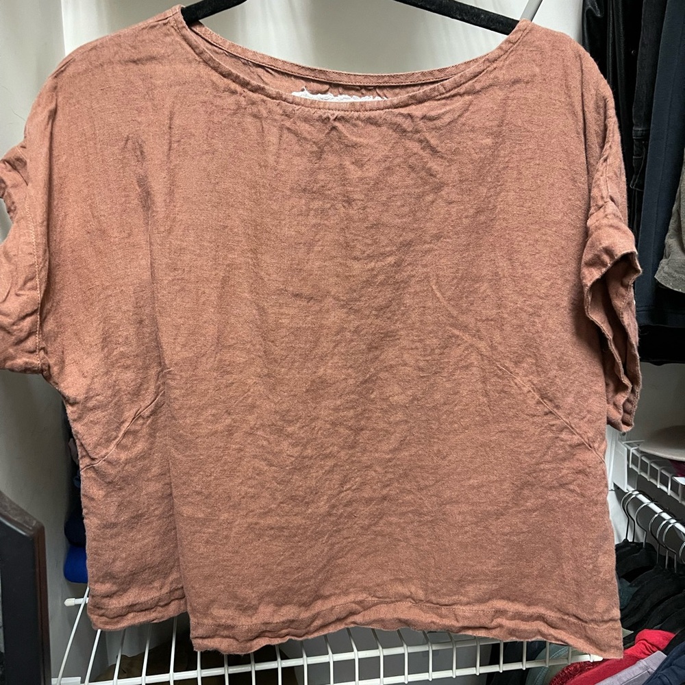 Pink Boxy Short Sleeve T-Shirt